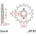 Zahnrad Ritzel 17Z Teilung 530 front sprocket 17tooth pitch für: Yamaha XS XJ DO