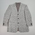 Versace klassische Herrenanzugjacke grau 40 R Blazer mit Seide einreihig