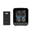 Hama Wetterstation Funk Thermo Hygro Barometer Farbdisplay Außensensor DCF Uhr