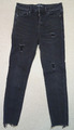 Damen Jeans-Hose Skinny Jeggins Gr.36 oder 34 Anthrazit Destroyed Look Stretch