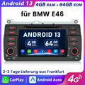 Für BMW 3er E46 M3 Rover 75 MGZT Android 13.0 Carplay Autoradio GPS RDS WiFi DVD