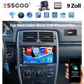 Autoradio NAVI Für Mercedes Benz A/B Klasse Viano Sprinter KAM DAB Android13 64G