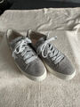 GABOR Low Top Sneaker Gr. 39 (UK6) in hellgrau aus Leder -neuwertig-