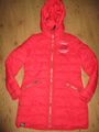 schöner Damen Mantel mit Kapuze Winterjacke Anorak Steppjacke rot Gr. M 38 SOCCX