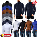 Herren Langarmshirt Rollkragen Pullover Unterhemd Sweatshirt Thermohemd M-3XL-DE