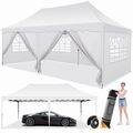 Pavillon 3x6m/3x3m Wasserdicht Partyzelt Gartenpavillon Faltpavillon UV 50+ Zelt