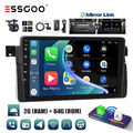 DAB+ Android 13 64G Apple Carplay Autoradio GPS WiFi Für BMW 3er E46 M3 320 Kam