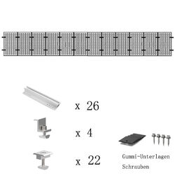 Solarmodul Halterung Alu schiene Trapezblech Flachdach PV Befestigungs Montage