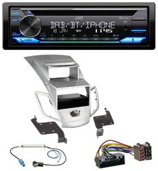 JVC Bluetooth MP3 USB DAB CD Autoradio für Ford Fiesta Display 10-17 silber