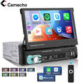 Wireless CarPlay 1 DIN 7 Zoll Autoradio mit Ausfahrbarem Display Bluetooth USB