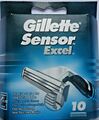 Gillette Sensor Excel Rasierklingen 10er Pack Komfort Ersatzklingen (Gill007) ✅