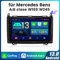 6+128GB 8Core Android13 Doppelt Din Autoradio Für Mercedes ML A/B W169 W245 W639