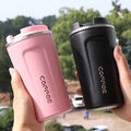 380ml Thermobecher Edelstahl Kaffeebecher to Go Isolierbecher Reise Tumbler Mug