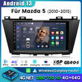 4+64G Für Mazda 5 2010-2015 Carplay 9"Android 13 Autoradio GPS Navi RDS WIFI DAB