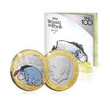 Disney 100th Anniversary D100 Winnie the Pooh Eeyore BU £ 2 Farbmünze 2023