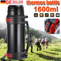 1,6L Thermosflasche Thermo Edelstahl Isolierflasche Vakuum Thermoskanne 36h&24h