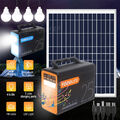 Generator PowerStation 100W Tragbare Stromerzeuger Mit 25W Solarpanel Ladegerät