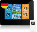 Drahtlose Wetterstation Mit Außensensor, Innen- Und Außenthermometer Mit Zeit, D