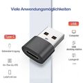 USB A auf USB C Adapter Ladeadapter Datenübertragung Stecker TOP Qualität