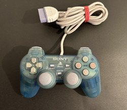 Original PS One Controller Blau Transparent PS1 Playstation One - Super Zustand