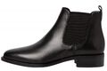 Tamaris Damen Leder Chelsea Boots Stiefelette Schwarz Schuhe 25376-001