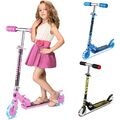 Kinderroller Cityroller Aluminium Scooter Tretroller Leuchträder mit 2 LED Räder