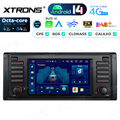 Android 14 7" 8Kern 4G 64G 1 DIN Autoradio GPS WIFI Navi Bluetooth für BMW E39