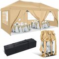 Faltpavillon 3x3/3x6m Pop Up Pavillon Pavillion Gartenzelt Wasserdicht UV-Schutz