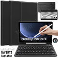 QWERTZ Tastatur Maus Hülle Für Samsung Galaxy Tab S9 S9 FE S8 S7 mit Stifthalter