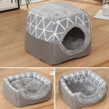 Faltbares Katzenhöhle Katzenkorb Katzenbett Hundebett Haustierhöhle 33x35x30 cm