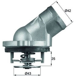 Mahle TI 45 87D Thermostat Kühlmittel für MERCEDES BENZ CHRYSLER PUCH E KLASSE