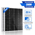 Mono 12V 100W Solarmodul 200W Photovoltaik Solarpanel Balkonkraftwerk Wohnwagen