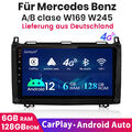 Android 12 Autoradio Carplay SWC Für Mercedes Benz A B Klasse W169 W245 W639 906