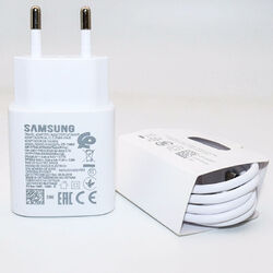 Samsung Original Schnellladegerät 25W Ladekabel Adapter Netzteil Typ C S22 S21