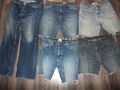 5 Stück 1x Jeanshose, 4x Jeansshorts Gr.34 Mustang Wrangler Regular Fit getragen