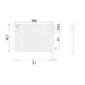 Kondensator Klimaanlage MAHLE AC 734 000S für VW Passat B7 Variant