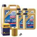 Motoröl 5W30 LIQUI MOLY Longlife Iii 9L+HENGST Ölfilter+Ölablassschraube