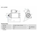 BOSCH Starter für VW PASSAT B3/B4 3A2, 35I 1.9 D 50 05/89-10/93 | VW PASSAT B3/B