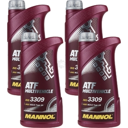 4x1 Liter Original MANNOL MN8210-4ME  ATF Multivehicle Automatikgetriebeöl Oil