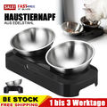 Futterstation Hunde Katzen 2er Futternapf Set Fressnapf Hundenapf Katzennapf NEU