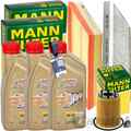 MANN INSPEKTIONSKIT+3x1L CASTROL 5W-30 MOTORÖL passend für OPEL CORSA C 1.3 CDTI