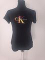 CK Calvin Klein Shirt Oberteil schwarz Gr. 36/38 Neuwertig