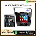 Android 13 Autoradio GPS Nav Carplay Wifi BT 128G Für VW Golf VII MK7 2013-2017