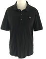 Lacoste Poloshirt 6 Stretch Fit 54 L Kurzarm Polo Shirt Piqué Schwarz Herren