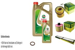 MANN-FILTER Inspektionspaket 6L CASTROL EDGE 5W-30 M für BMW 3er 325i 330i 325xi