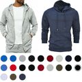 Kapuzenpullover Hoodie Sweatshirt Pullover Unifarben Basic Classic Herren S -5XL