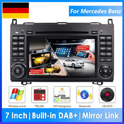 7" Autoradio GPS Nav CD/DVD DAB+ Für Mercedes Benz W245 W169 Sprinter Viano Vito