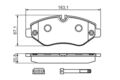 BOSCH Bremsbelagsatz, Scheibenbremse 0 986 494 728 für MERCEDES-BENZ VW