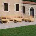 Garten Lounge Set Gartenmöbel Sofa Sitzgruppe 9-tlg. Kiefer Massivholz vidaXL