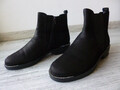 GABOR Chelsea Boots Stiefelette Damen Schuhe Gr. 38,5 Leder Schwarz